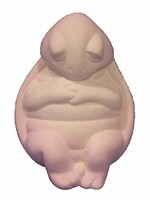 Creative Kreations Ceramics and Gifts Sleeping Turtle 7" Ceramic Bisque Ready to Paint