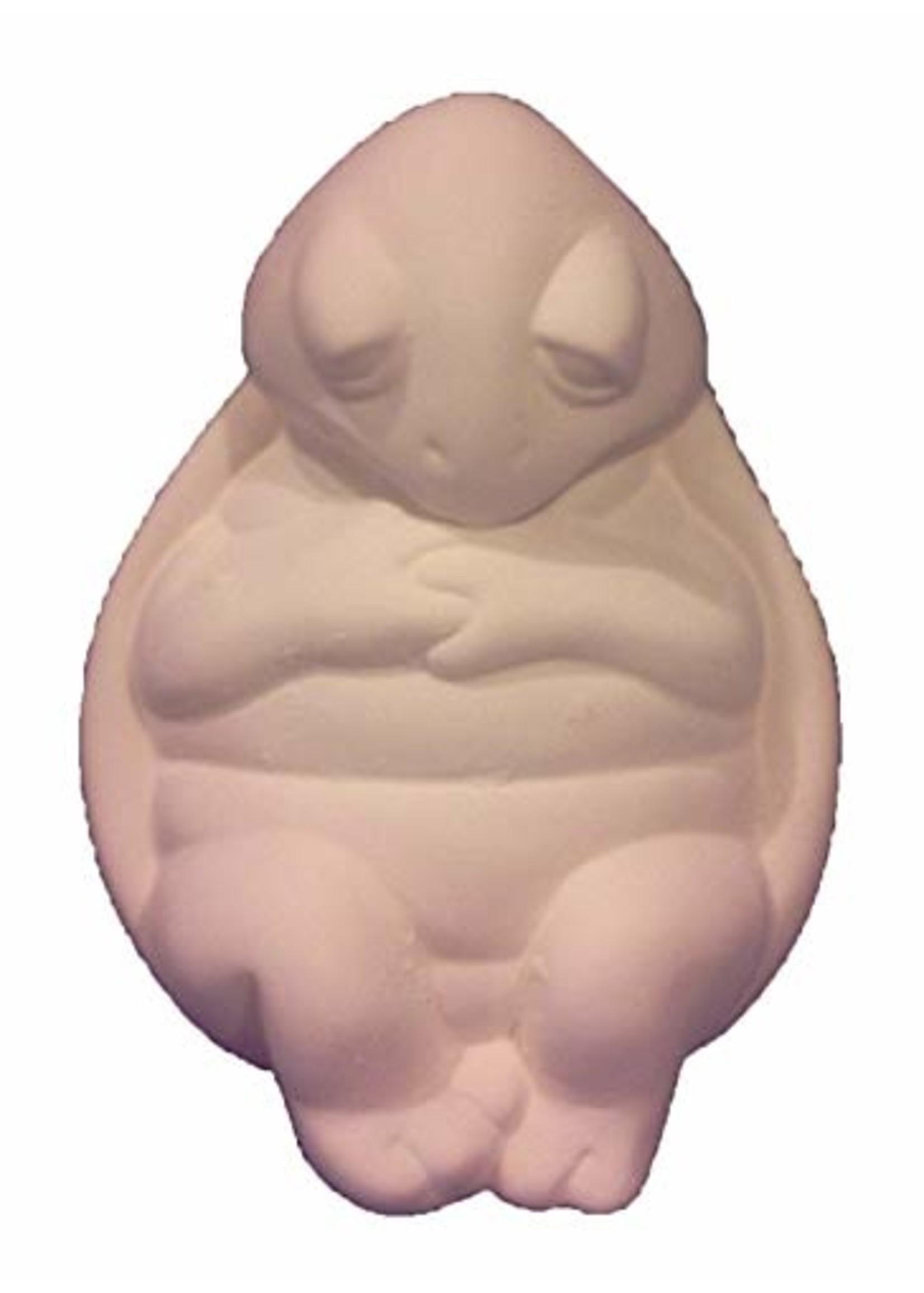 Creative Kreations Ceramics and Gifts Sleeping Turtle 7" Ceramic Bisque Ready to Paint