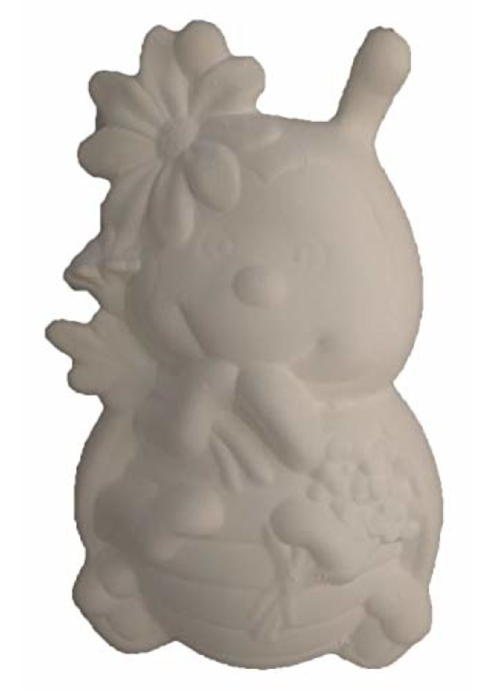 Creative Kreations Ceramics and Gifts Lady Bug 8" Ceramic Bisque, Ready to Paint