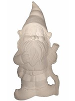 Creative Kreations Ceramics and Gifts Papa Bertie Gnome 16" x 8" Ceramic Bisque, Ready to Paint