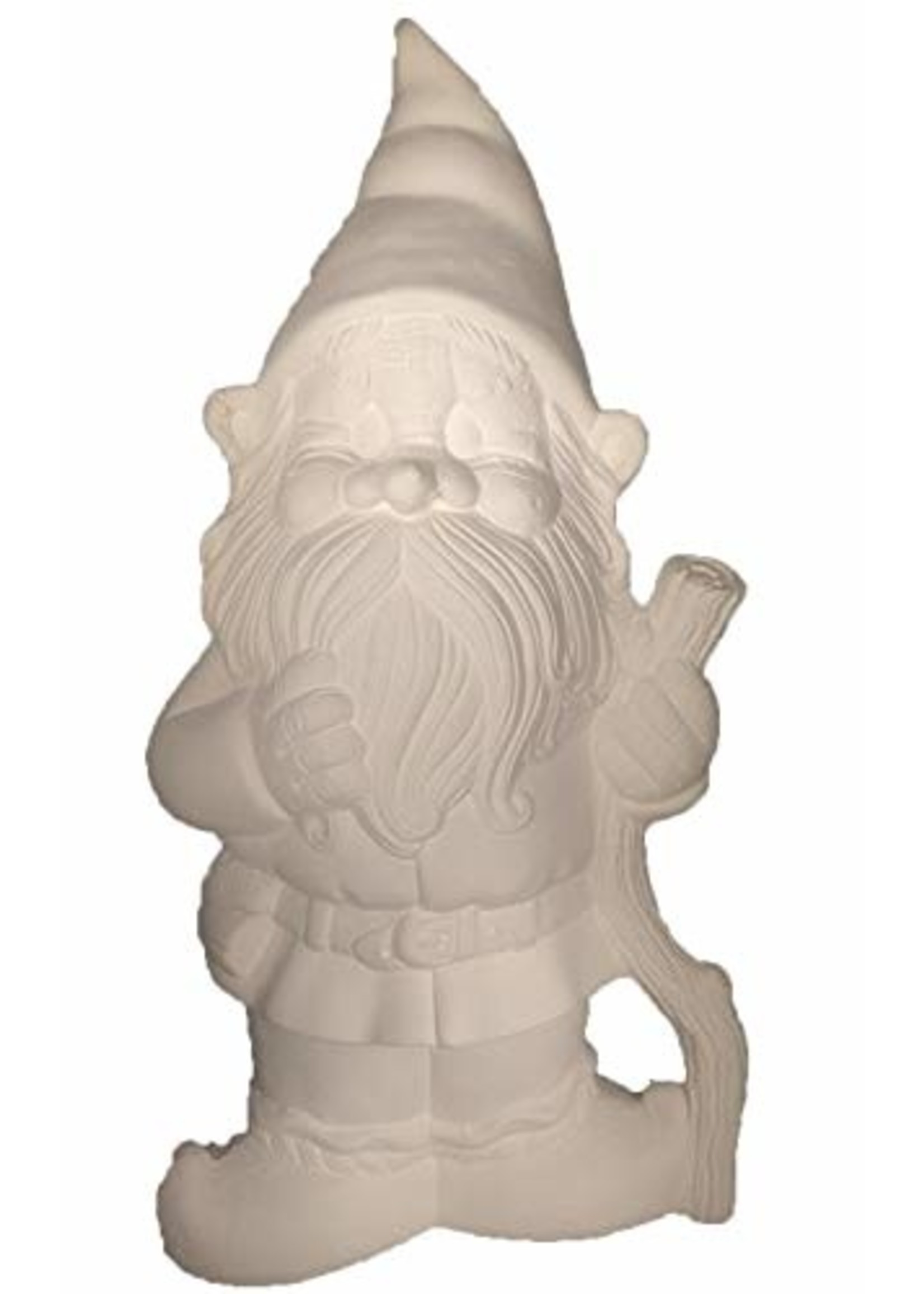 Creative Kreations Ceramics and Gifts Papa Bertie Gnome 16" x 8" Ceramic Bisque, Ready to Paint