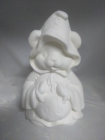 Creative Kreations Ceramics and Gifts Ghost Bear Girl 9" Ceramic Bisque, Ready to Paint