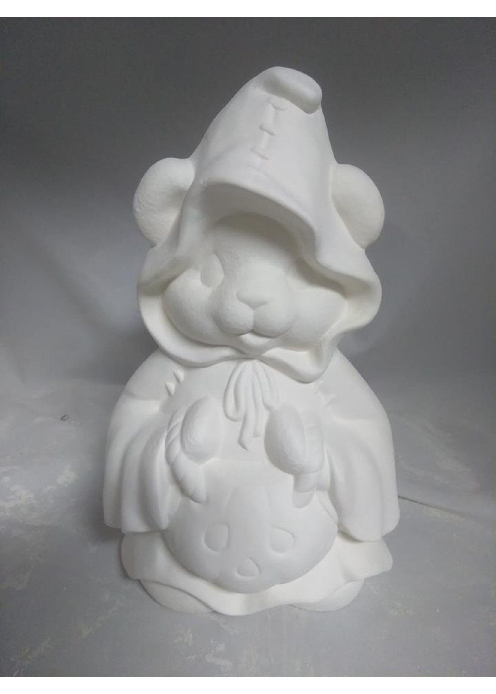Creative Kreations Ceramics and Gifts Ghost Bear Girl 9" Ceramic Bisque, Ready to Paint