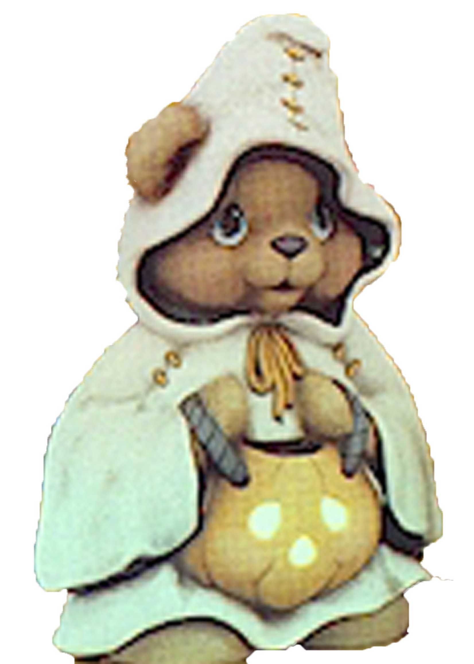 Creative Kreations Ceramics and Gifts Ghost Bear Girl 9" Ceramic Bisque, Ready to Paint
