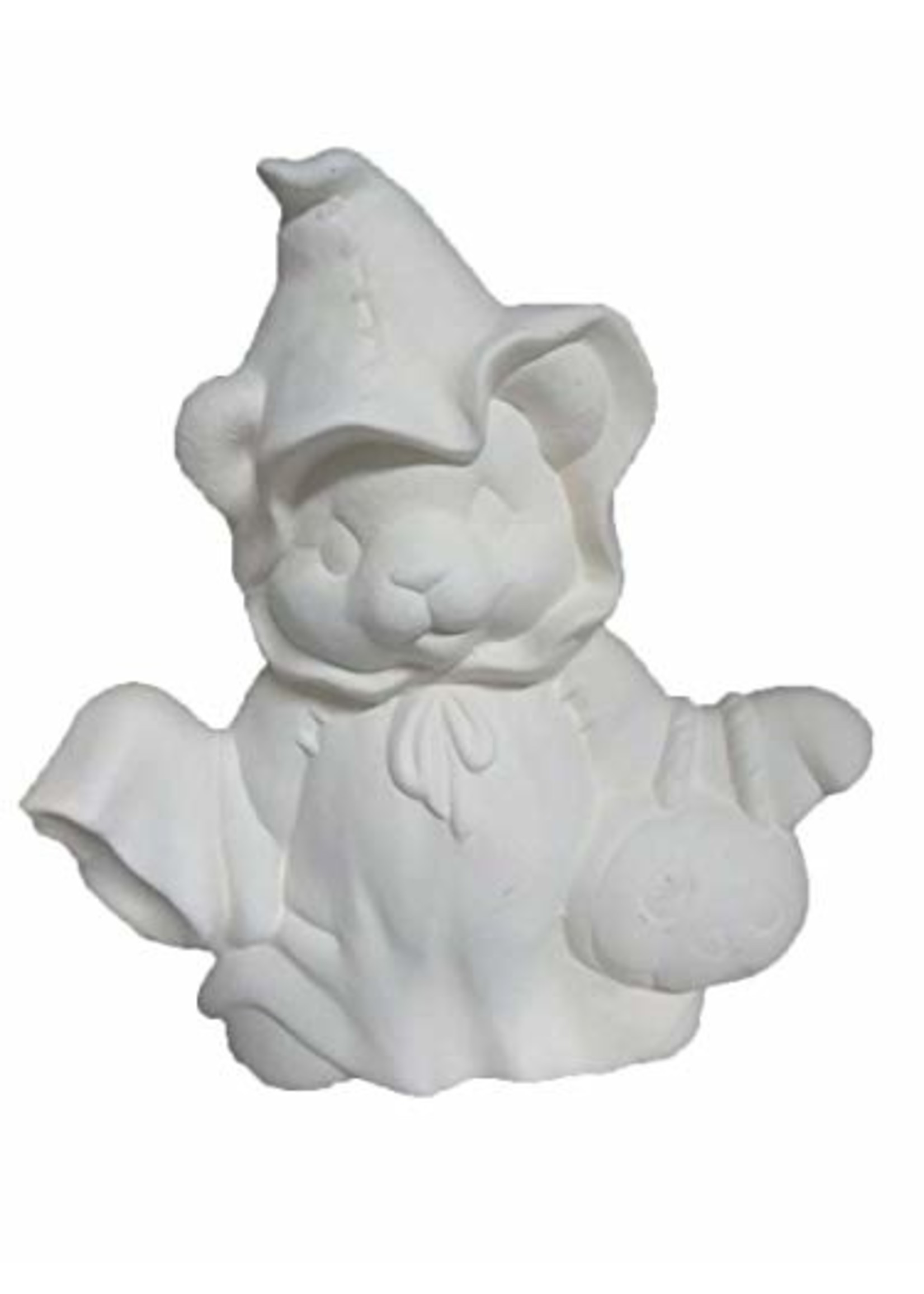 Creative Kreations Ceramics and Gifts Ghost Bear Boy 9" Ceramic Bisque Ready to Paint