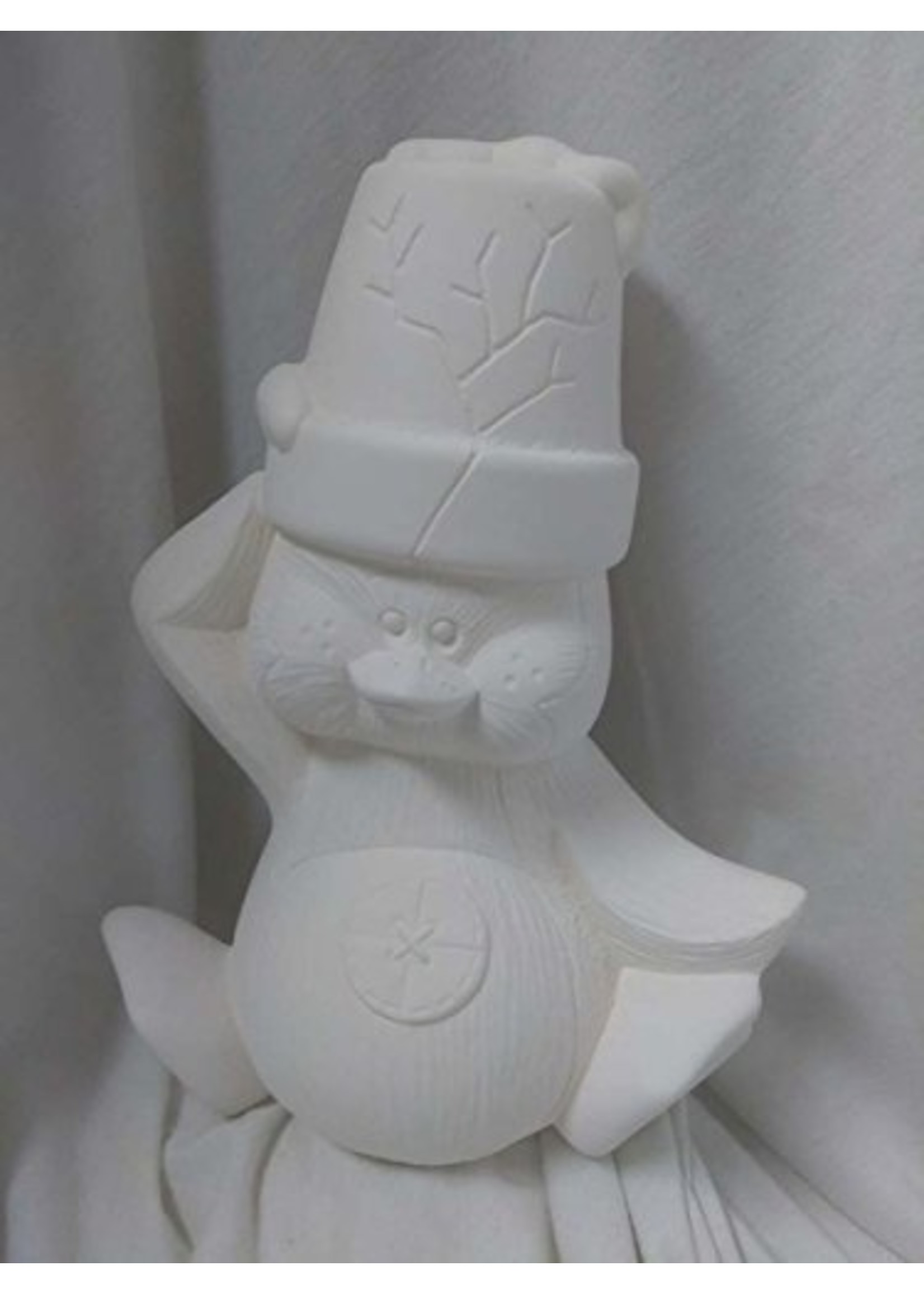 Creative Kreations Ceramics and Gifts Cracked Pot Penguin 9" Ceramic Bisque Ready to Paint