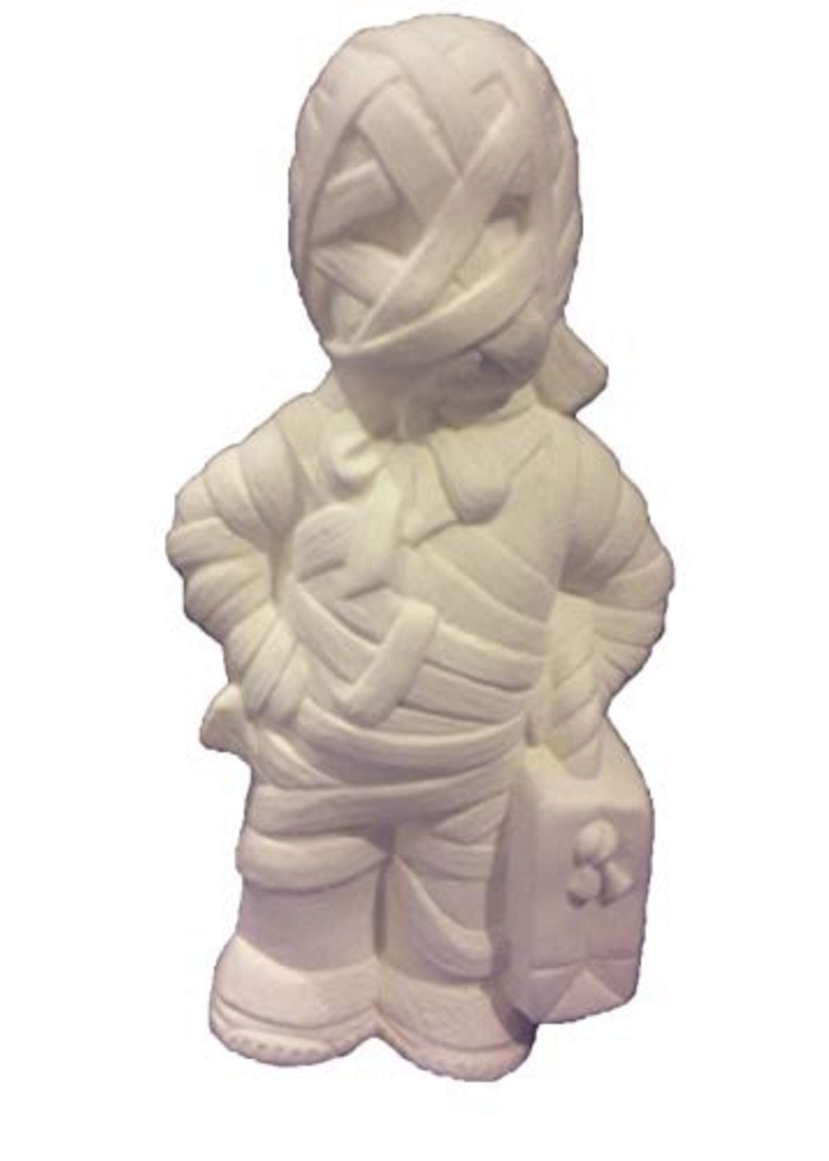Creative Kreations Ceramics and Gifts Mummy 7" Ceramic Bisque, Ready to Paint