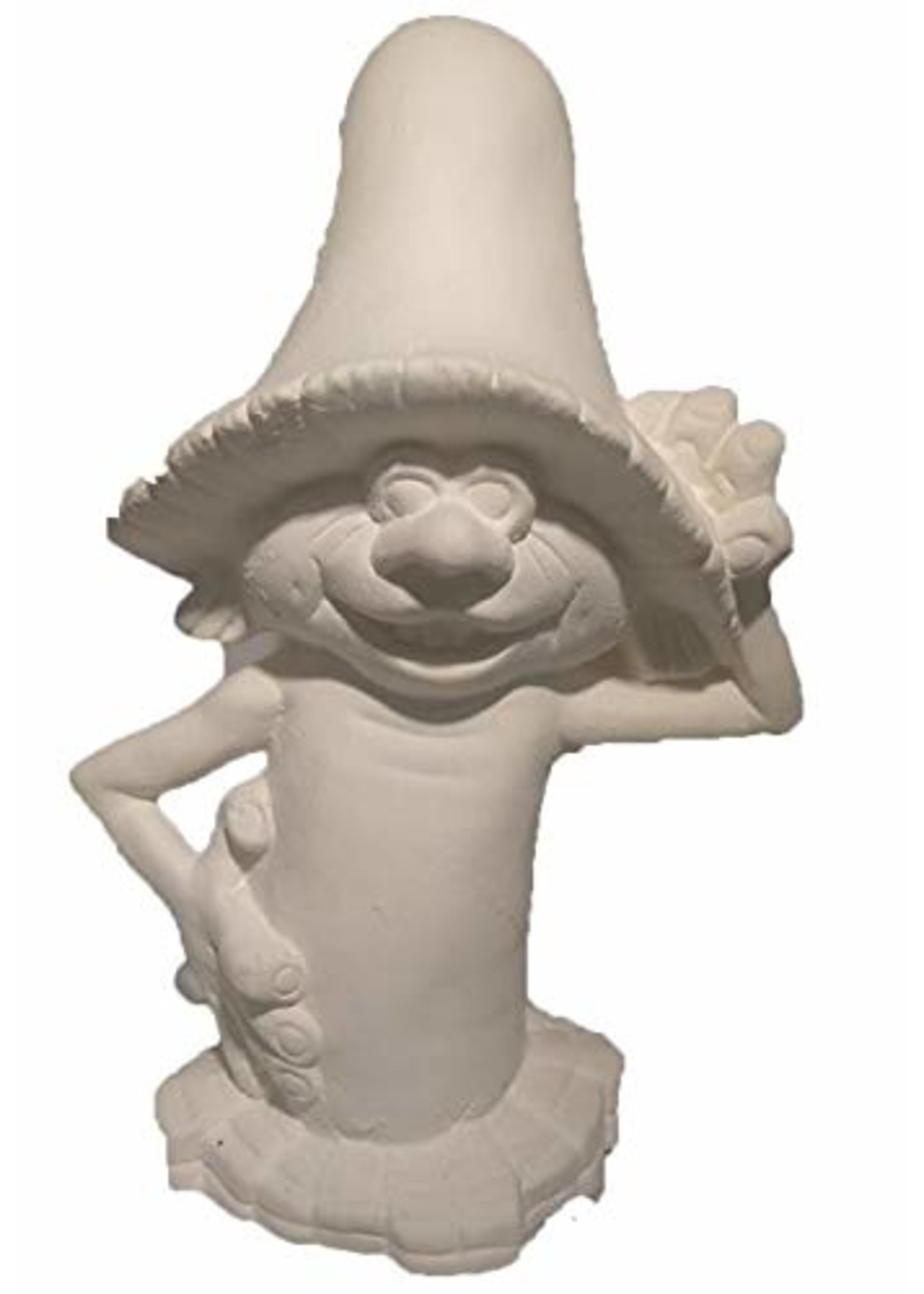 Creative Kreations Ceramics and Gifts Gregg Mushroom 8" Ceramic Bisque, Ready to Paint