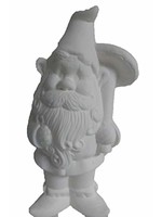 Creative Kreations Ceramics and Gifts Boris Gnome with Mushroom 10" Ceramic Bisque, Ready to Paint