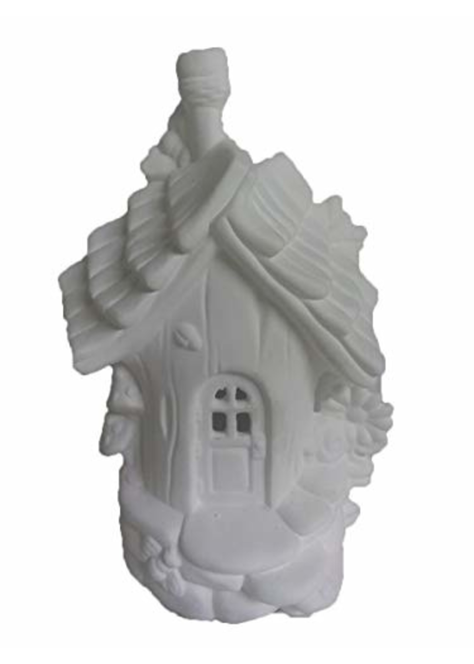Creative Kreations Ceramics and Gifts Bumble Bee Abode 9" x 6" Fairy House Ceramic Bisque, Ready to Paint