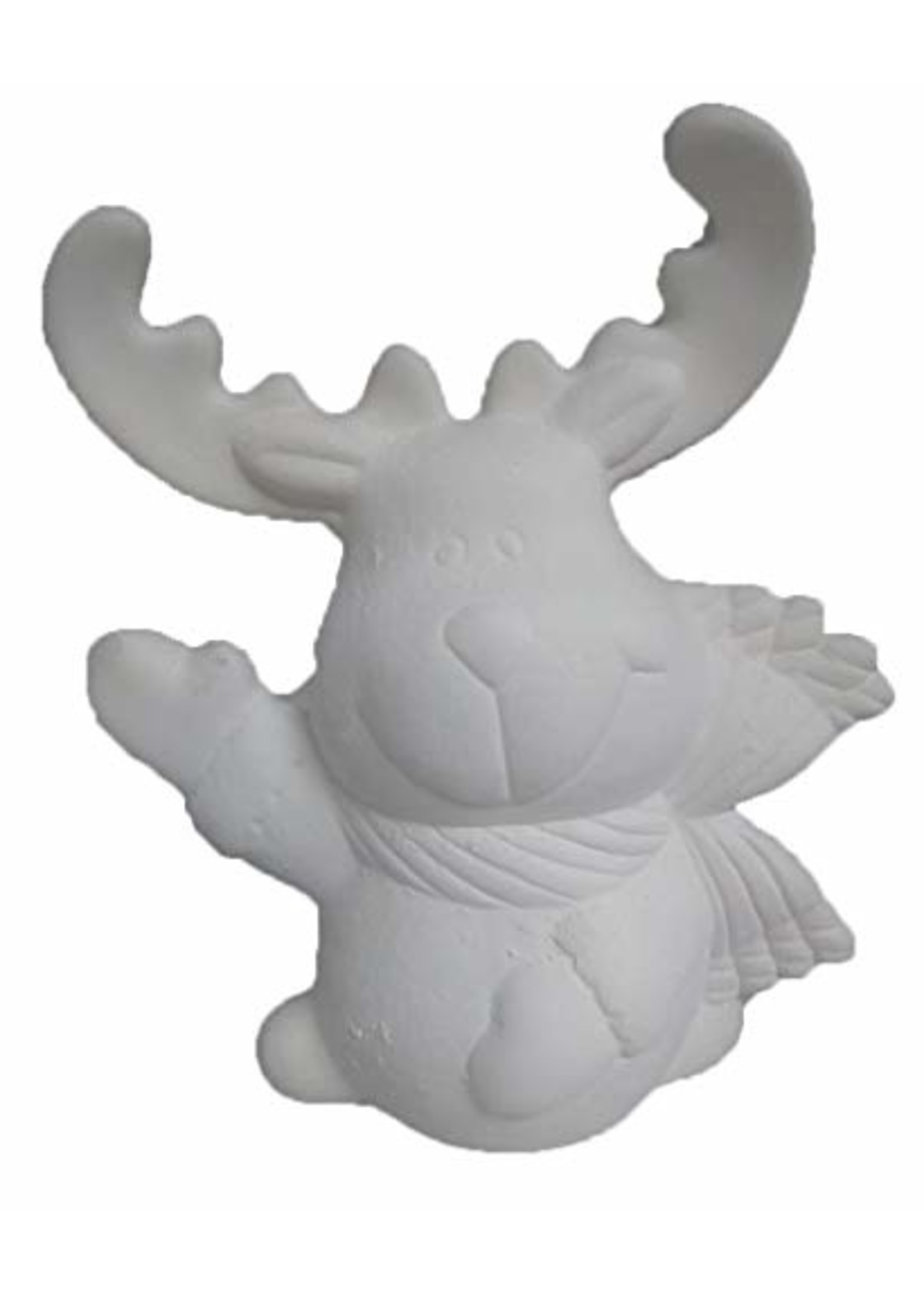 Creative Kreations Ceramics and Gifts Comet Reindeer 7" Ceramic Bisque, Ready to Paint