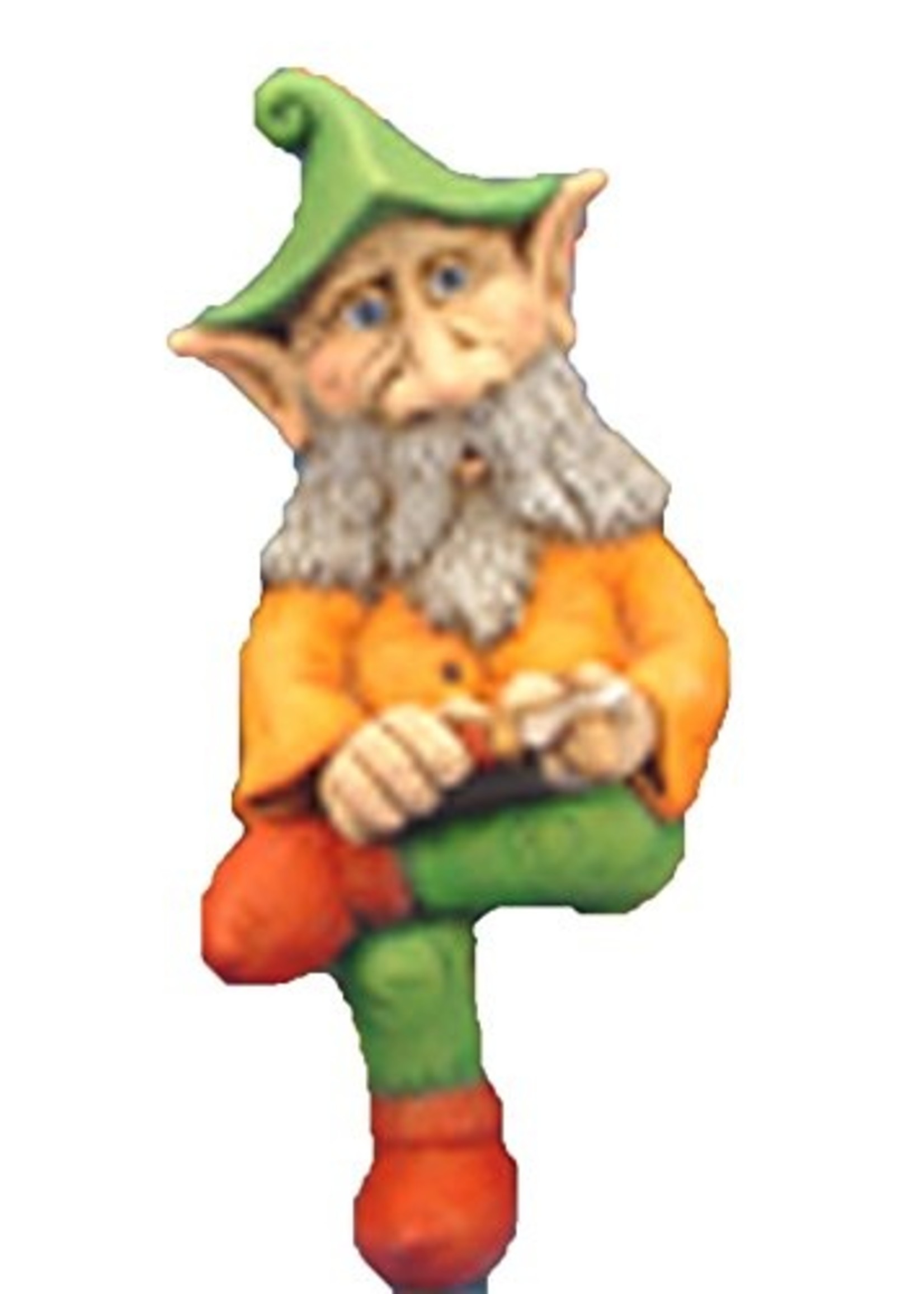 Creative Kreations Ceramics and Gifts Whitler Edge Sitting Gnome 12" Ceramic Bisque, Ready to Paint
