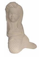 Creative Kreations Ceramics and Gifts Marlee Mermaid 7" Ceramic Bisque, Ready to Paint