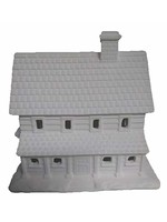 Creative Kreations Ceramics and Gifts Village Country Manor House, 6" x 6" x 5" Ceramic Bisque Ready to Paint