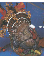 Creative Kreations Ceramics and Gifts Turkey Planter 9" H Ceramic Bisque, Ready to Paint