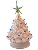 Creative Kreations Ceramics and Gifts Village Mantel Tree  and Plain Base 4.75" H Ceramic Bisque, Ready to Paint