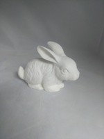 Creative Kreations Ceramics and Gifts Baby Rabbit Lying Down 5" Ceramic Bisque, Ready to Paint