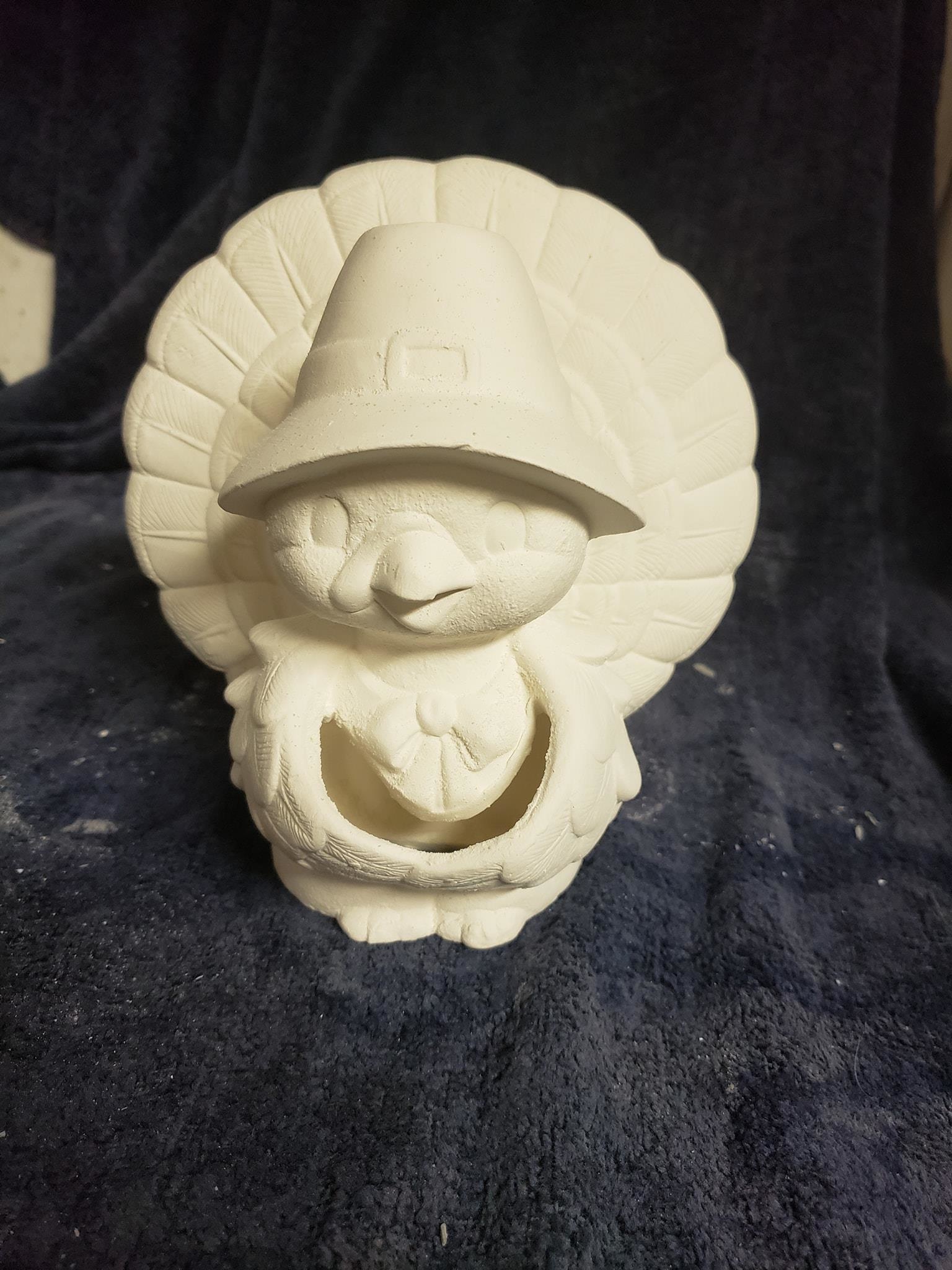 Ceramic Bisque Halloween Mummy Napkin Holder Ready to Paint