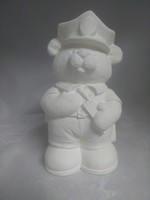 Creative Kreations Ceramics and Gifts Policeman Bear 9" Ceramic Bisque, Ready to Paint