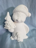 Creative Kreations Ceramics and Gifts Penguin Shiver 7" Ceramic Bisque, Ready to Paint