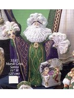 Creative Kreations Ceramics and Gifts Mardi Gras Santa 11" Ceramic Bisque, ready to paint