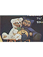 Creative Kreations Ceramics and Gifts Mummy and Bat Bear Cuddle 7 1/2" L Ceramic Bisque, Ready to Paint