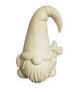 Creative Kreations Ceramics and Gifts Finn Gnome with Mushrooms 10 3/4" Ceramic Bisque, Ready to Paint