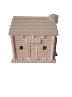 Creative Kreations Ceramics and Gifts Log Cabin Village House 5" x 6" x 5" ready to paint ceramic bisque