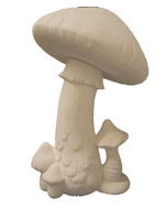 Creative Kreations Ceramics and Gifts 14" Mushroom Group Ceramic Bisque Ready to Paint