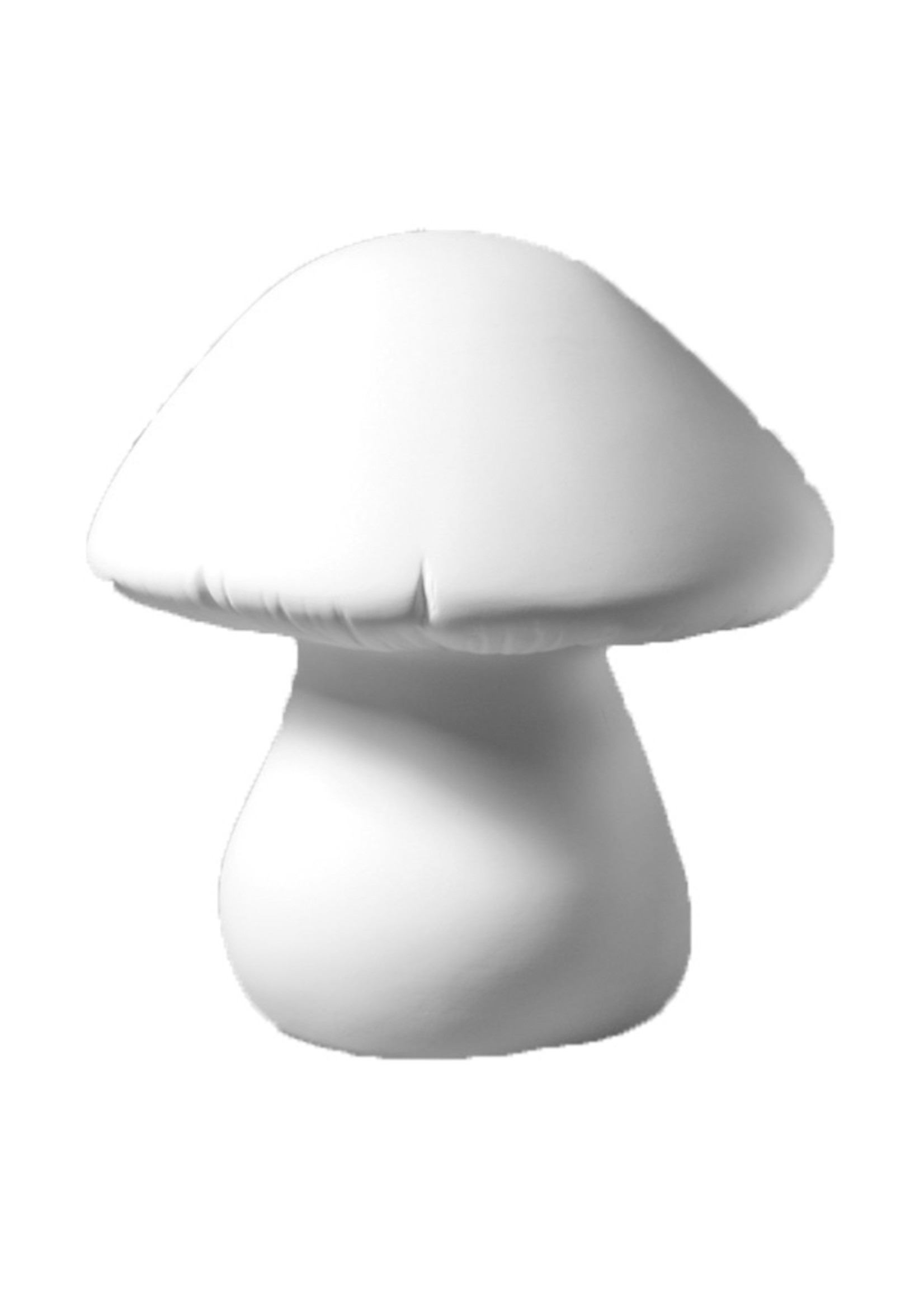 Creative Kreations Ceramics and Gifts 8" Plain Mushroom Ceramic Bisque, Ready to Paint