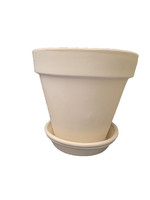 Creative Kreations Ceramics and Gifts 7" x 8" Ceramic Flower Pot ready to paint
