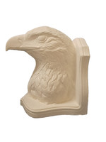 Creative Kreations Ceramics and Gifts Set of 2 Eagle Bookends ready to paint ceramic bisque