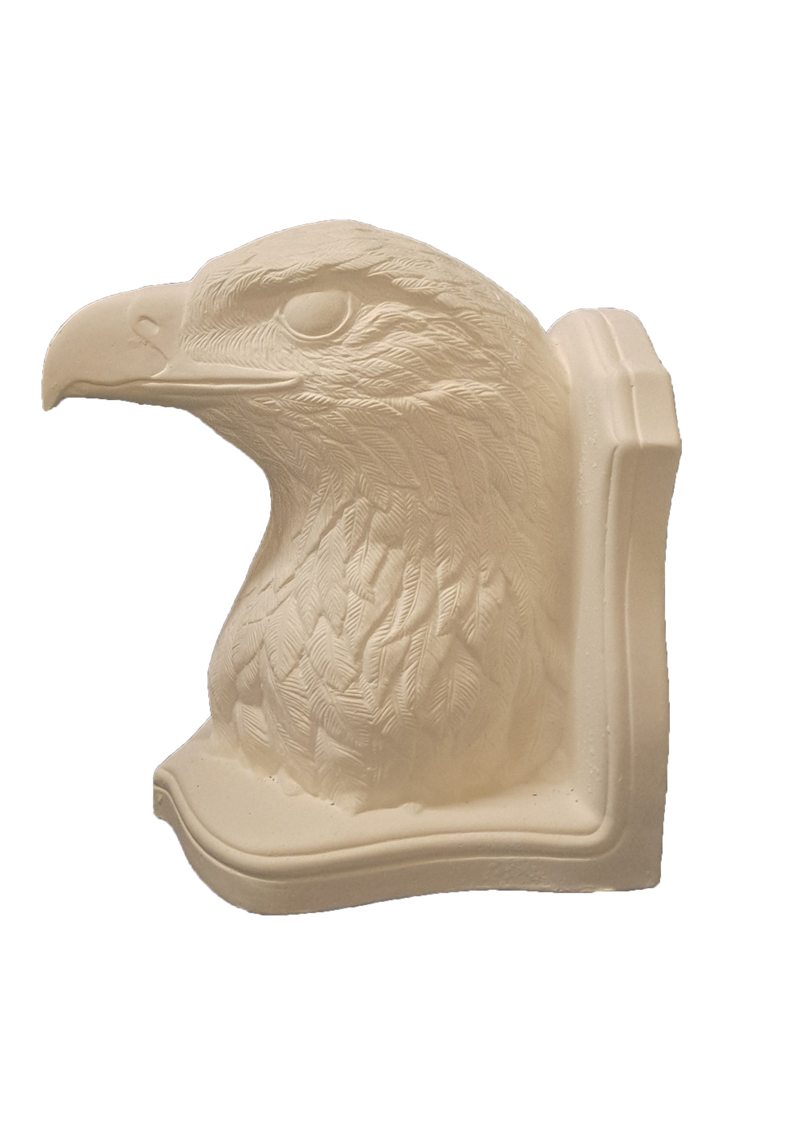 Creative Kreations Ceramics and Gifts Set of 2 Eagle Bookends ready to paint ceramic bisque