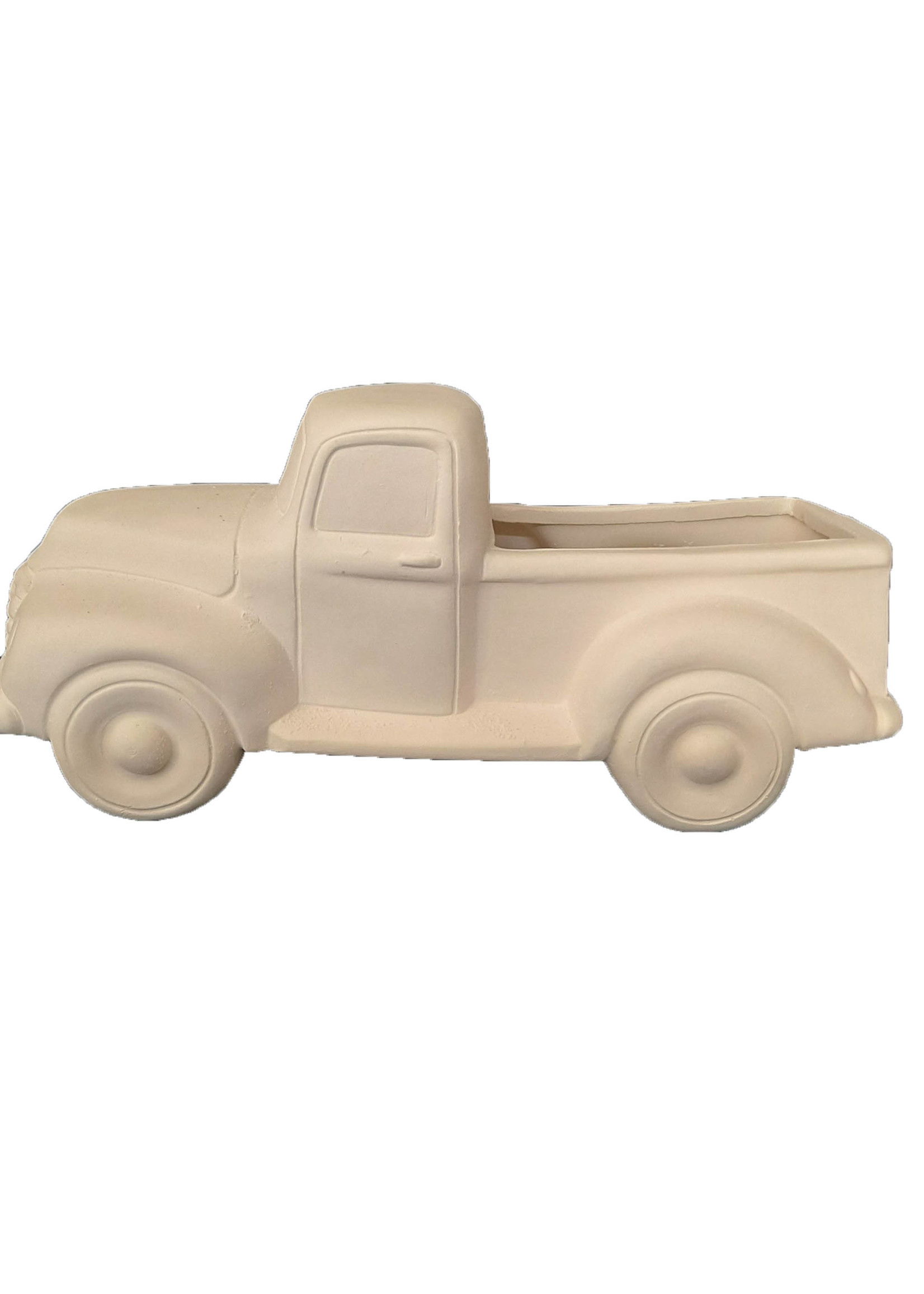 Creative Kreations Ceramics and Gifts Truck 9.5" Long x 4.5" High Ready to Paint, Ceramic Bisque