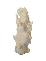 Creative Kreations Ceramics and Gifts Sunflower Gnome Stack 10.5" ceramic bisque ready to paint
