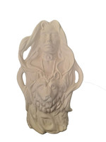 Creative Kreations Ceramics and Gifts Native Princess Wolf Spirit  8" Ceramic Bisque, Ready to Paint