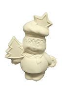 Creative Kreations Ceramics and Gifts Nutmeg Gingerbread with Tree 7" Ceramic Bisque, Ready to Paint