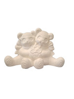 Creative Kreations Ceramics and Gifts Halloween Cuddle Mask Bears 6" Ceramic Bisque Ready to Paint