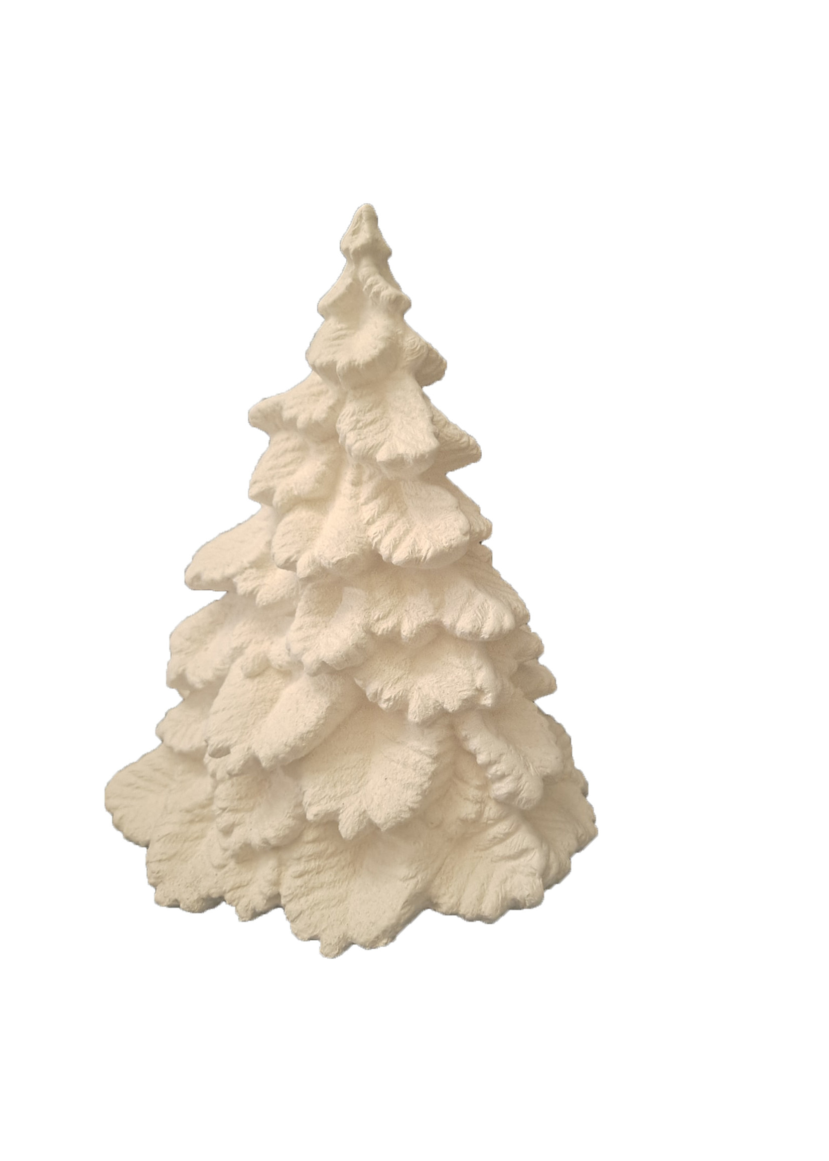 Creative Kreations Ceramics and Gifts Spruce Tree 7" Ceramic Bisque, Ready to Paint