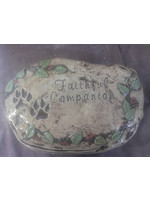 Creative Kreations Ceramics and Gifts Faithful Companion Rock Slab ready to paint ceramic bisque