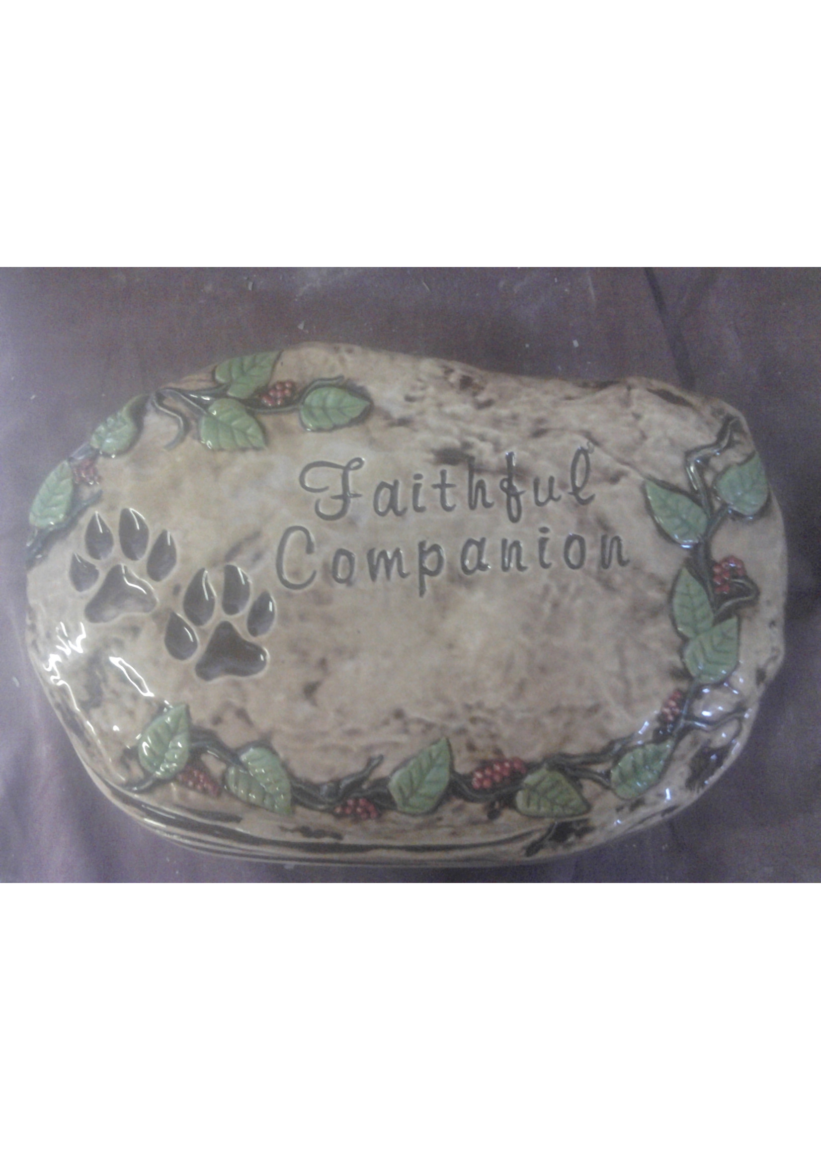 Creative Kreations Ceramics and Gifts Faithful Companion Rock Slab ready to paint ceramic bisque