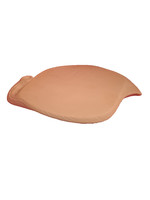 Creative Kreations Ceramics and Gifts Leaf Base for Fairy House 11" L x 1.5" Ceramic Bisque, Ready to Paint