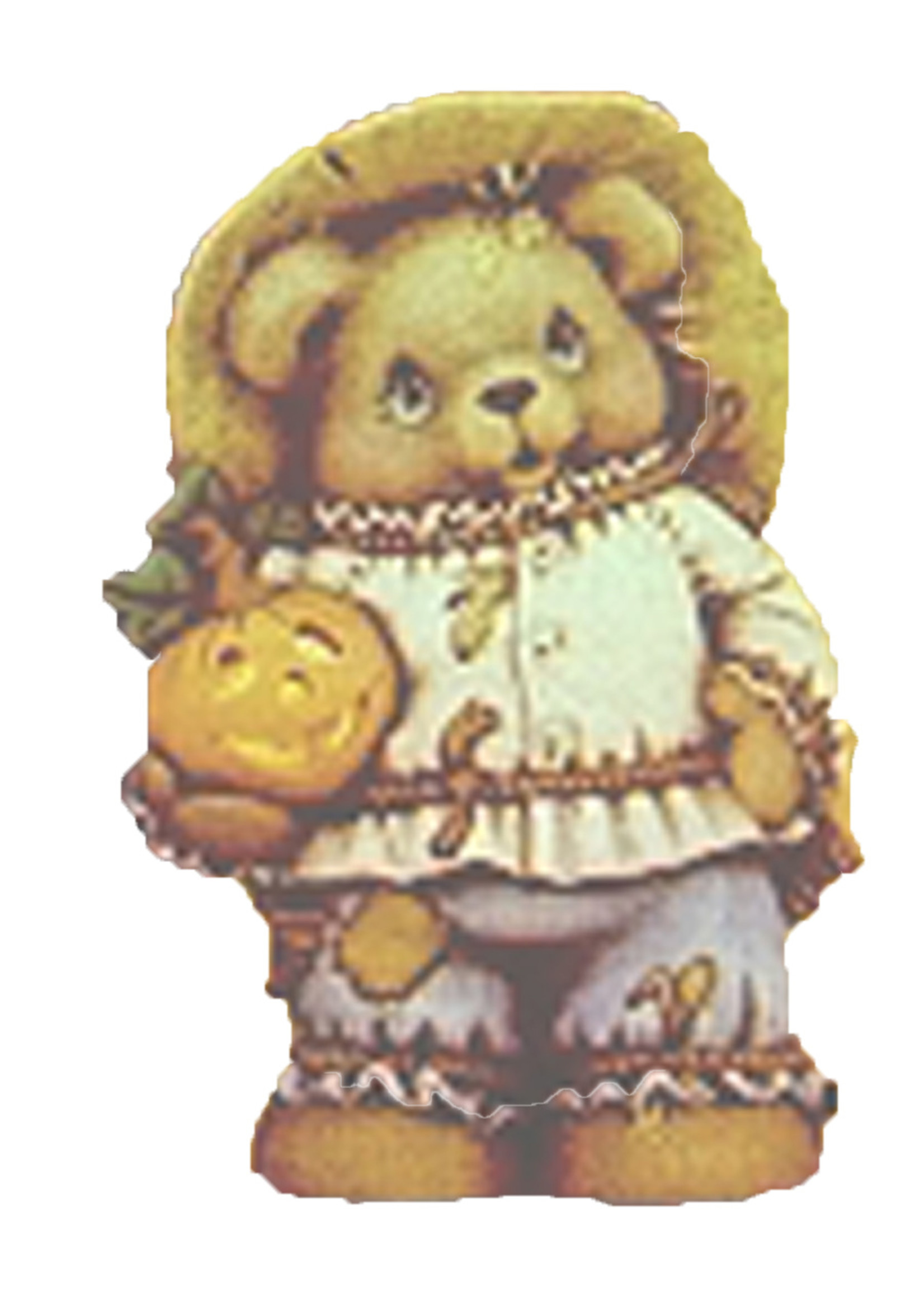 Creative Kreations Ceramics and Gifts Scarecrow Boy Bear 9" Ceramic Bisque, Ready to Paint