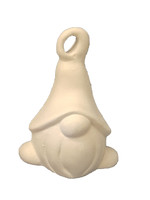Creative Kreations Ceramics and Gifts Gnome Ornament 3" Ceramic Bisque, Ready to Paint