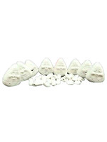 Creative Kreations Ceramics and Gifts Candy Corn Noggins set of 8 Ready to Paint Ceramic Bisque
