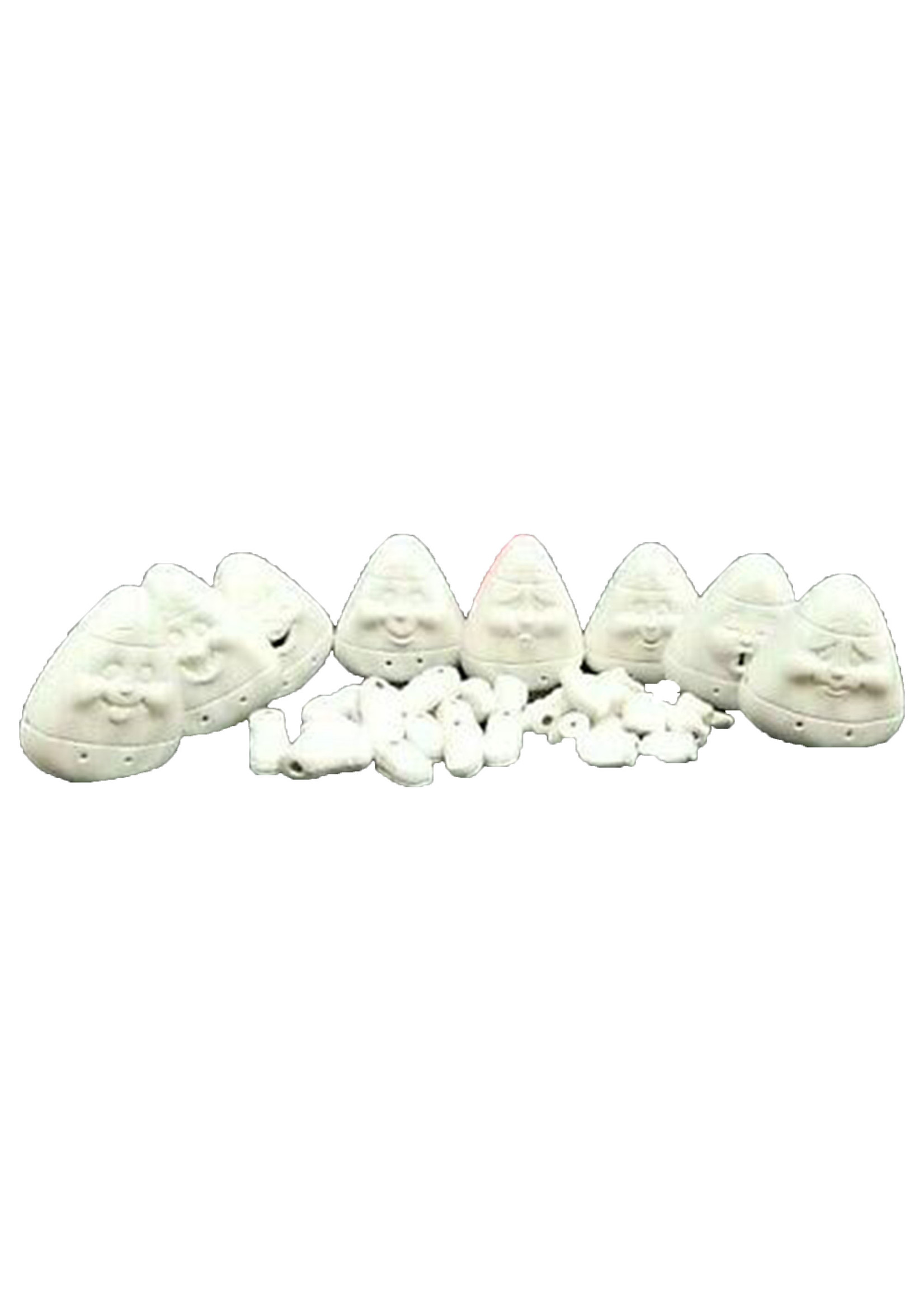 Creative Kreations Ceramics and Gifts Candy Corn Noggins Ready to Paint Ceramic Bisque