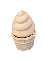 Creative Kreations Ceramics and Gifts Ice Cream Cone box 5.5" ceramic bisque ready to paint