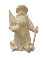 Creative Kreations Ceramics and Gifts Tree Planting Santa Ceramic Bisque, Ready to Paint
