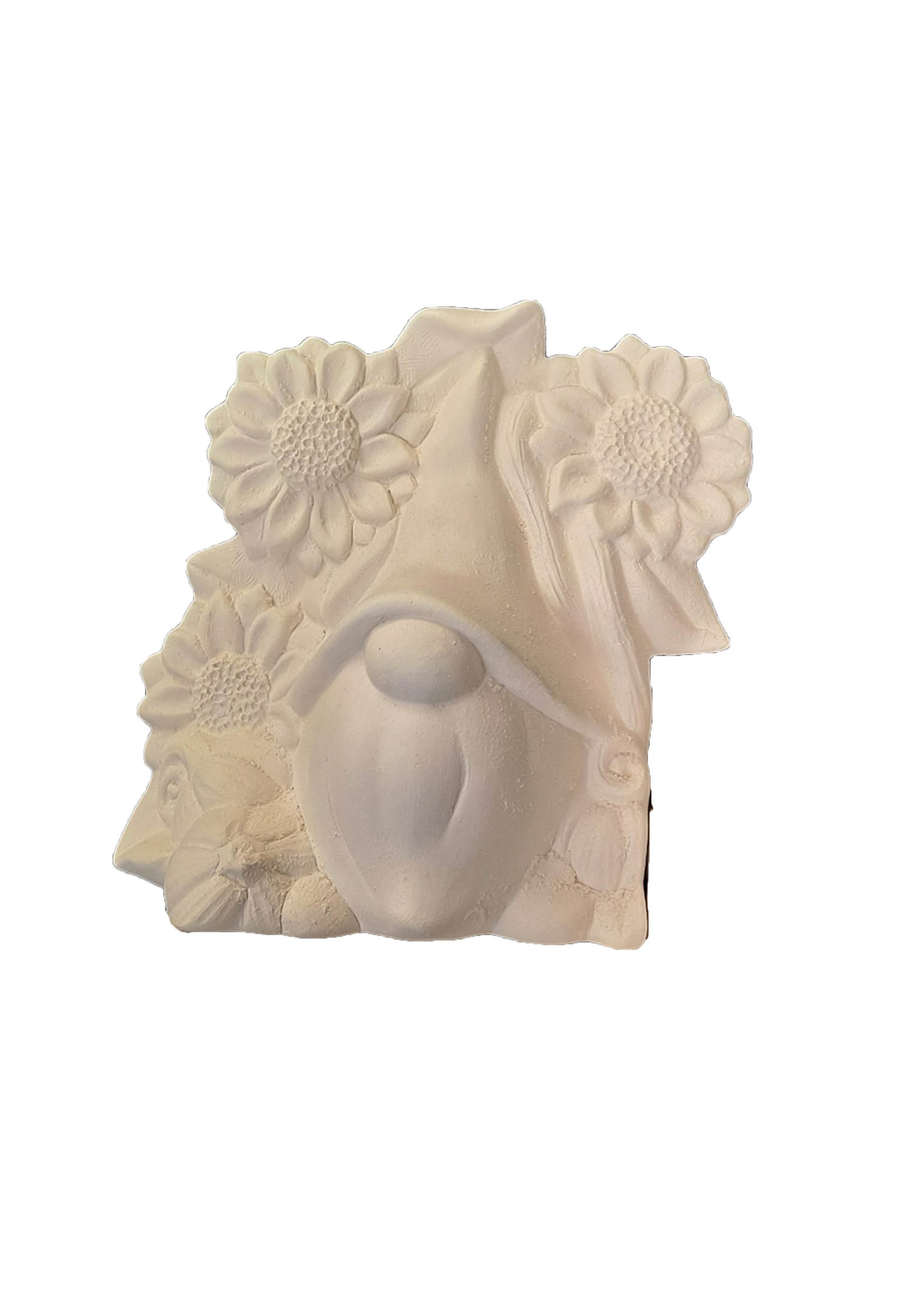 Creative Kreations Ceramics and Gifts Gnome with Sunflower for Pick Up Truck Insert