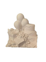 Creative Kreations Ceramics and Gifts Birthday for Pick Up Truck Insert 4" Ceramic Bisque, Ready to Paint